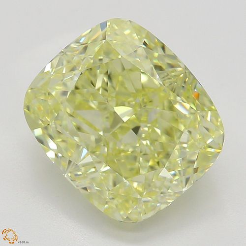 2.51 ct, Natural Fancy Yellow Even Color, VS1, Cushion cut Diamond (GIA Graded), Appraised Value: $59,400 