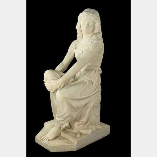 William Calder Marshall (1813-1894) Country Girl, Marble,