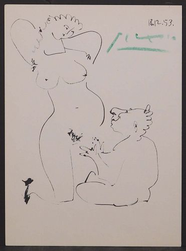 Pablo Picasso, After: Erotic Sketch