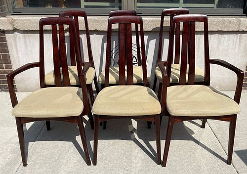 Set 6 Mid Century Rosewood Dining Chairs SVEGARDS MARKEYD 
