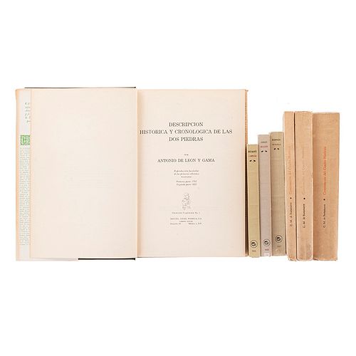 Descripción Histórica de las Dos Piedras / Biblioteca Mexicana de la Fundación Miguel Alemán. Piezas: 7.