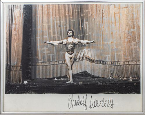 Rudolf Nureyev, Signed Photograph, 1986