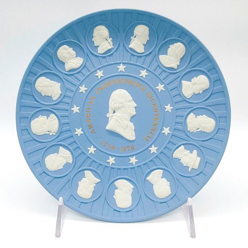 Wedgwood Blue Jasperware 1976 American Bicentennial Plate