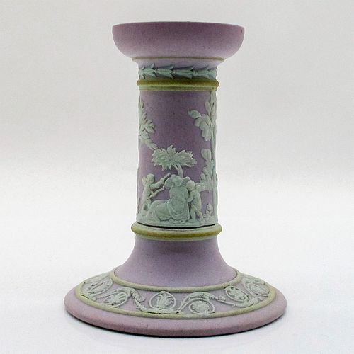 Wedgwood Porcelain Lilac Jasperware Candlestick Holder