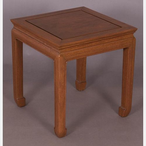 A Contemporary Chinese Style Mahogany Side Table, 20th Century,