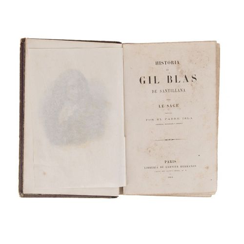 Le Sage. Historia de Gil Blas de Santillana. París: Librería de Garnier Hermanos, 1864. Retrato y cinco láminas.