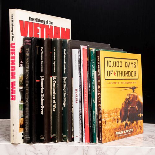 Libros sobre la guerra de Vietnam. The American Experience in Vietnam / The History of the Vietman War. Piezas: 11.