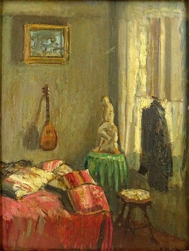 after: Edouard Vuillard, French (1868-1940) Double Sided Oil on panel.