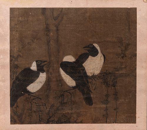 Album Leaf Depicting Three Birds