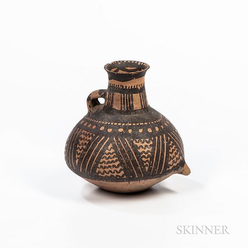 Small Painted Terracotta Jug