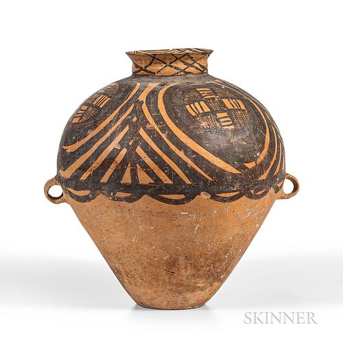 Painted Pottery Funerary Jar