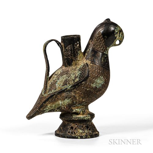 Bronze Parrot-form Ritual Vessel