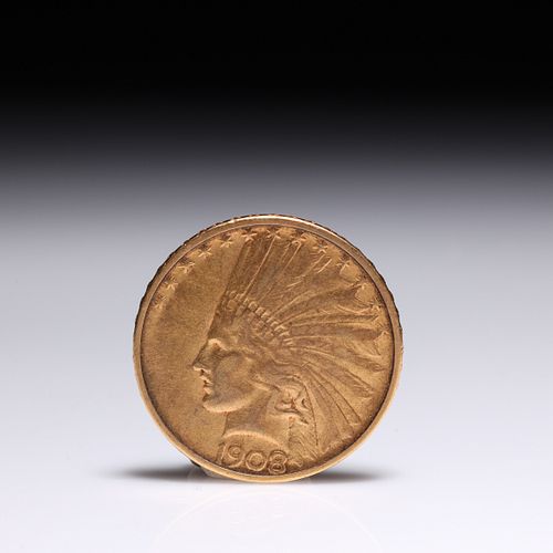 1908 U.S. Indian Head Gold Coin
