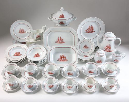 Set of Wedgwood Flying Cloud Georgetown Collection Dinner Service