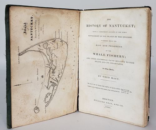 Book: The History of Nantucket, By Obed Macy, circa 1835
