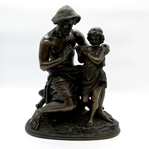 Coinchon Bronze Statue, The Music Lesson