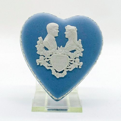 Wedgwood Jasperware Royal Wedding 1986 Heart Trinket Box