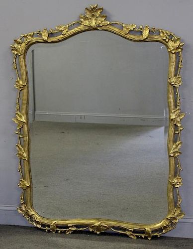 Vintage Carved and Giltwood Mirror.