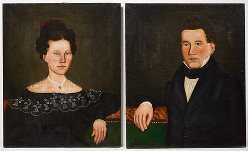 Pair of Portraits by Royal Brewster Smith