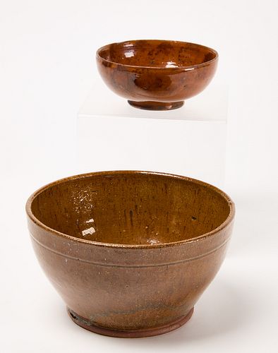 Two Redware Bowls