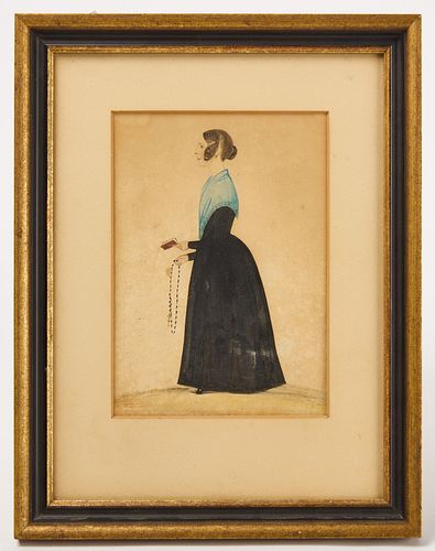 Watercolor Portrait of a Lady