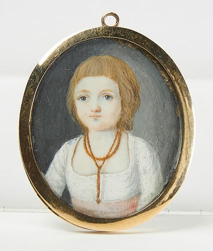 Fine Miniature Portrait Pendant
