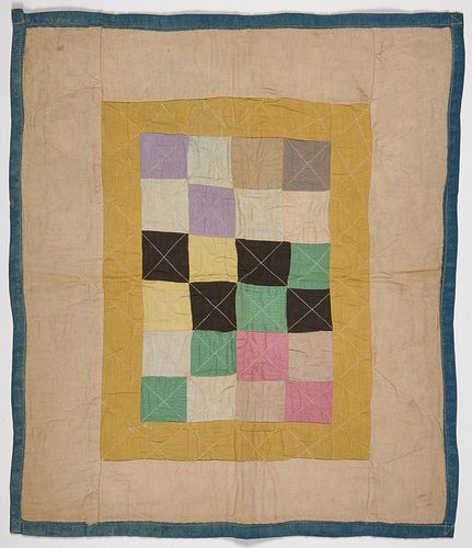 Amish One Patch Doll Quilt
