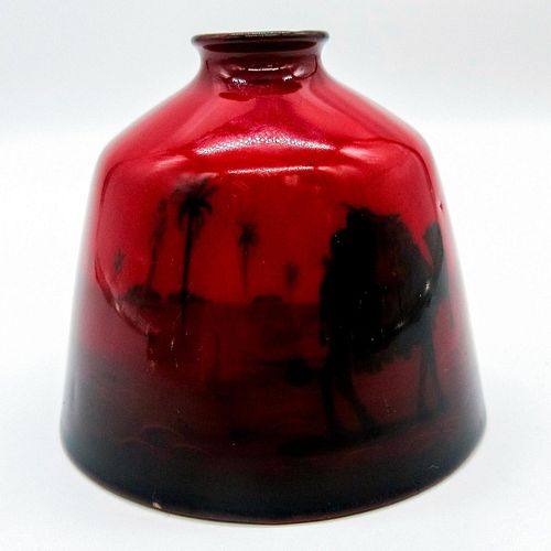 Royal Doulton Flambe Miniature Vase, Camels