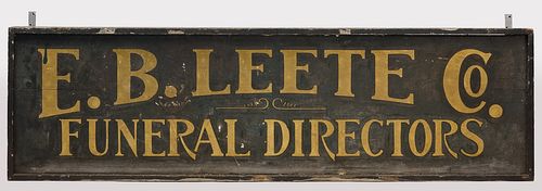 Funeral Home Trade Sign - Leete Family