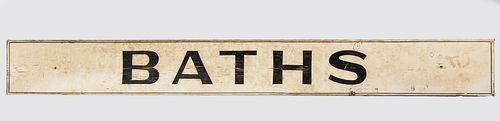 Baths Sign