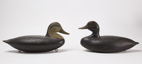Two Samuel Collins Duck Decoys