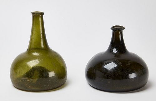 Two Early Glass Bottles