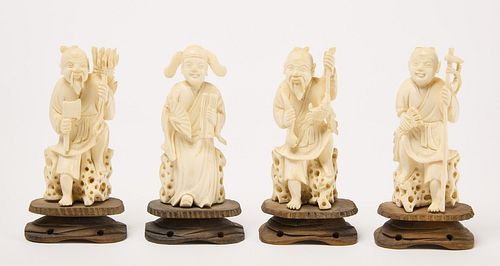 Lot of Four Asian Figures