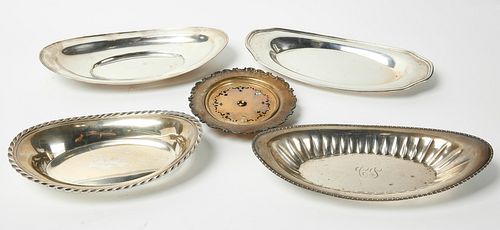 5 Sterling Serving Dishes