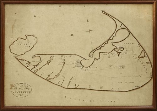 "A New Map of Nantucket Drawn in 1821", circa 1975