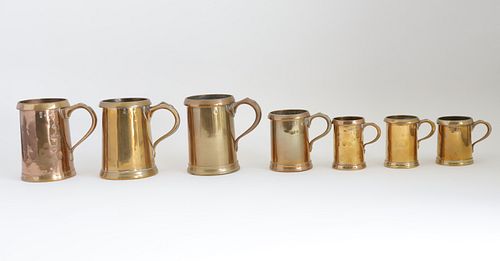 Five English Copper Measures, 19th Century