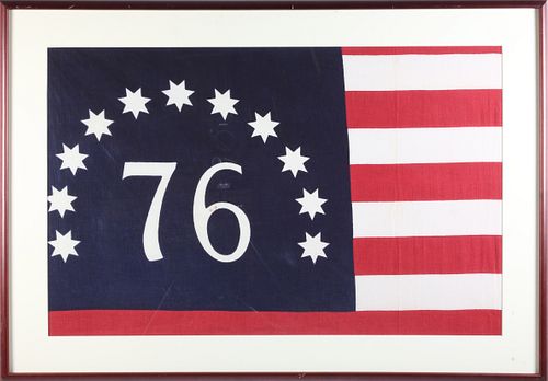 Framed Reproduction 1776 Flag Fragment