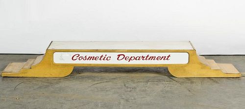 Vintage Drug Store Cosmetic Department Sign