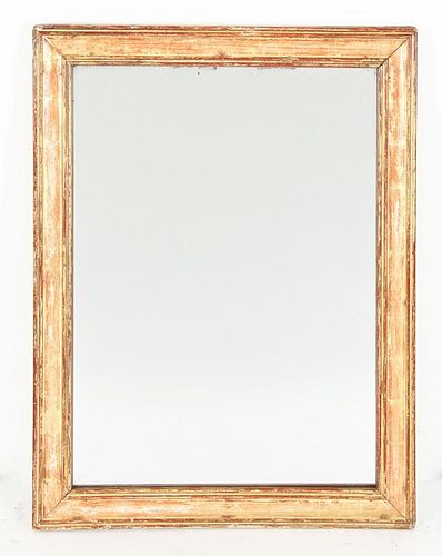 19th C French Gilt Wood Mirror.