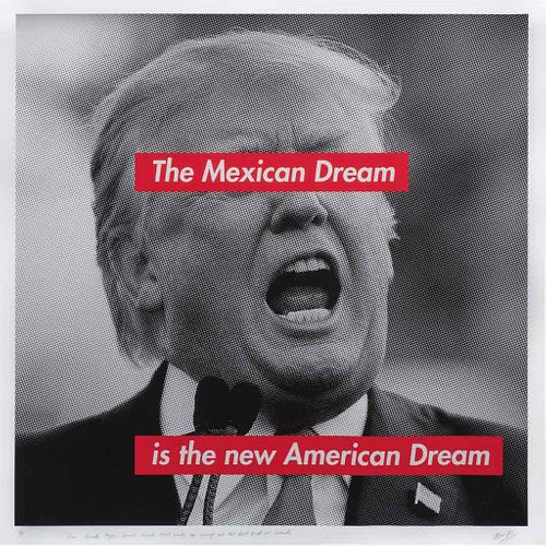 OLMO RÍOS, The Mexican dream. Donald Trump, Firmada al frente y al reverso Serigrafía A / P, 68 x 68 cm, Con certificado