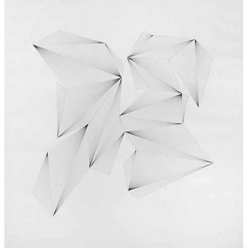ERNESTO WALKER, Sin título, de la serie Dust Diamonds, 2021, Sin firma, Tinta sobre papel, 119 x 122 cm, Con certificado