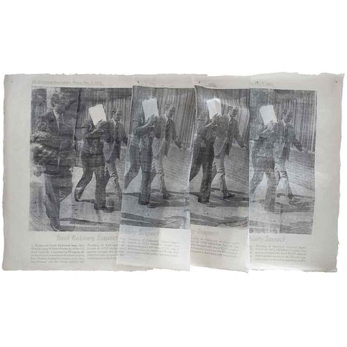 VIRGINIA COLWELL, The Newspaper Clippings No. 3 (Junius), 2010, de The Archive Series, Firmada, Mixta s/papel, 60 x 102 cm