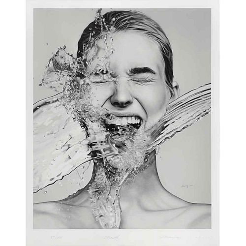 JUAN CARLOS MANJARREZ, Splash!, 2022, Firmado y fechado, Giclée s/papel Hahnemühle VII / LXXV, 100 x 85 cm