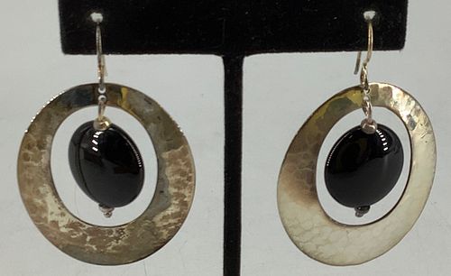Sterling Silver & Onyx Dangle earrings