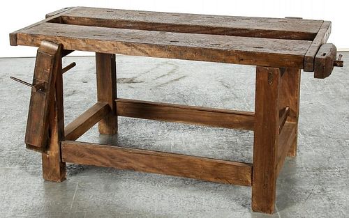 Rustic Timber Carpenter's Bench
