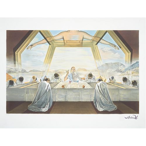After Salvador Dali (Spanish, 1904-1989 The Sacrament of the Last Supper, circa 1980