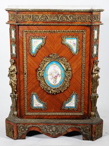 French Ormolu & Sevres Porcelain Cabinet