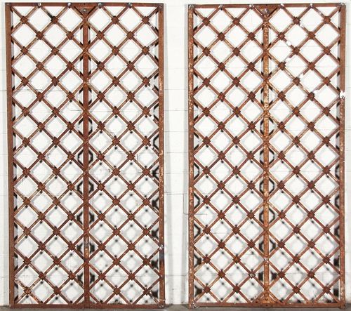 Architectural Cast and Wrought Iron Trellis Panels