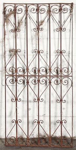 Architectural Wrought Iron Panel