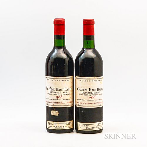 Chateau Haut Bailly 1966, 2 bottles